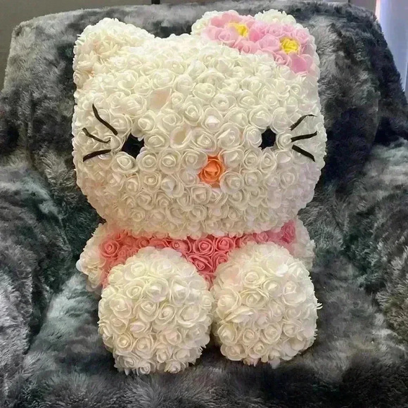 Hello Kitty Big Figure  Statue Flower Vintage Rare - Picture 1 of 16